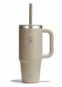 Picture of 24OZ TRAVEL TUMBLER CLEAR LID OAT